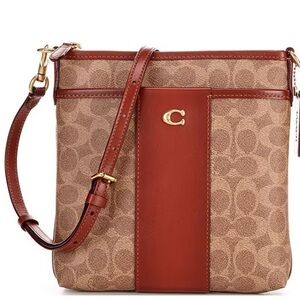Coach Signature Canvas Messenger Crossbody Bag NWT